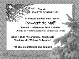 affiche concert de Noël 2015